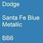 Preview: Dodge, Santa Fe Blue Metallic, BB6.